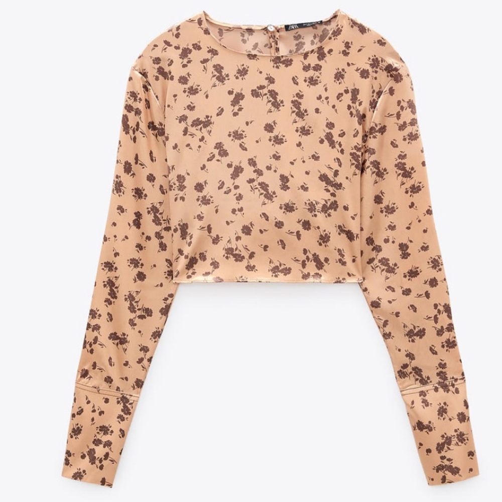 🆕💕Zara print crop top (new with tags)